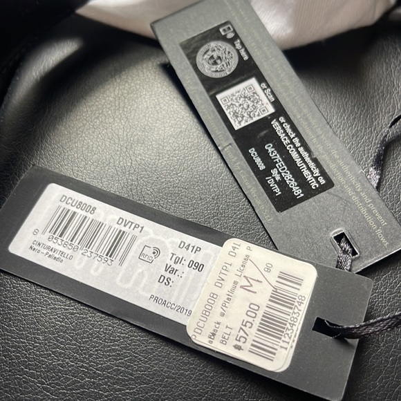 Versace 2020 Forever logo plaque belt - Picture 3 of 6